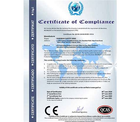 Certificate | Darshan Safety Zone