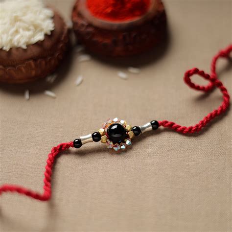 Tribal Dokra Craft Beadwork Rakhi 08
