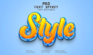 Style 3d text effect psd file | Premium PSD