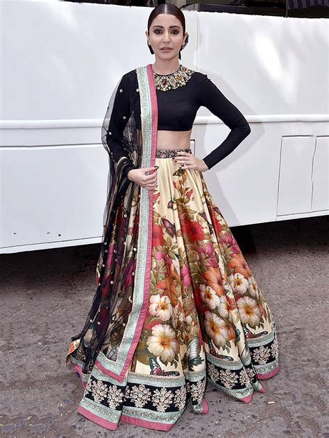 Shop Cream Floral Printed Silk Lehenga Choli Online At Zeel Clothing