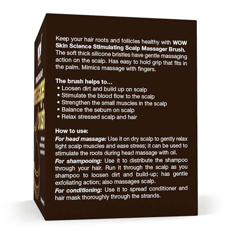 WOW STIMULATING SCALP SHAMPOO MASSAGER BRUSH