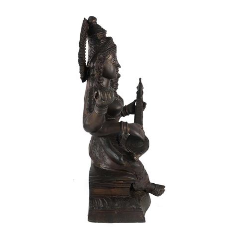 Maa Sarawati Idol Or Statue In Antique Finish