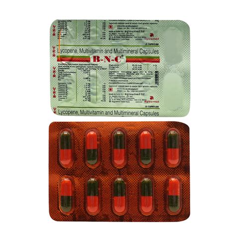 B N C Capsule 10's Price, Uses, Side Effects, Composition - Apollo Pharmacy
