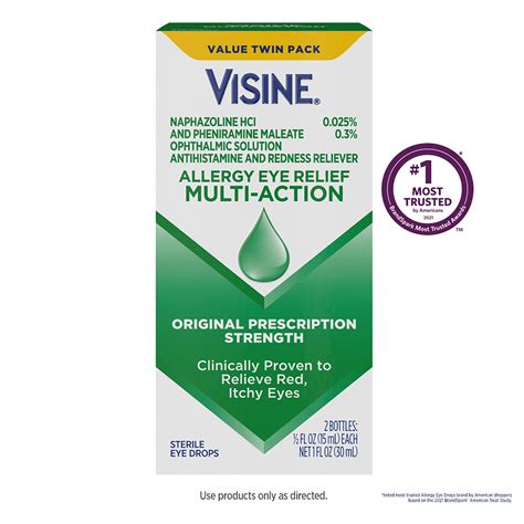 Mua Visine Allergy Eye Relief Multi-Action Antihistamine & Redness Reliever Eye Drops with ...