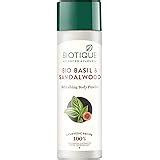 Biotique Bio Basil and Sandalwood Refreshing Body Powder, 150g: Amazon ...