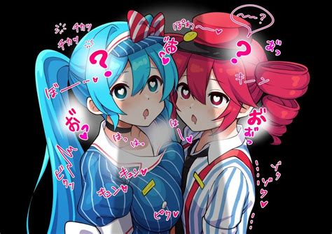 hatsune miku and kasane teto (vocaloid and 2 more) drawn by ...