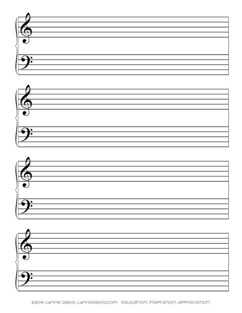 Free Printable Music Staff Paper