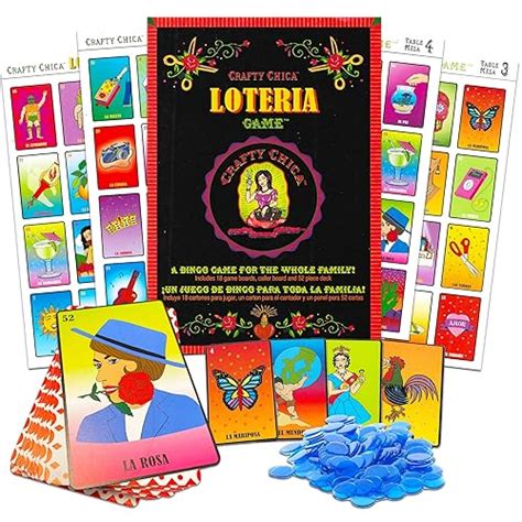 Buy Crafty Chica Loteria Mexicana Game Set ~ Mexican Bingo with 18 ...