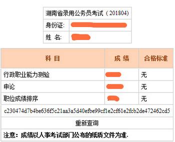 2024年湖南省考成绩查询入口_湖南公务员考试成绩公布时间-湖南人事考试网