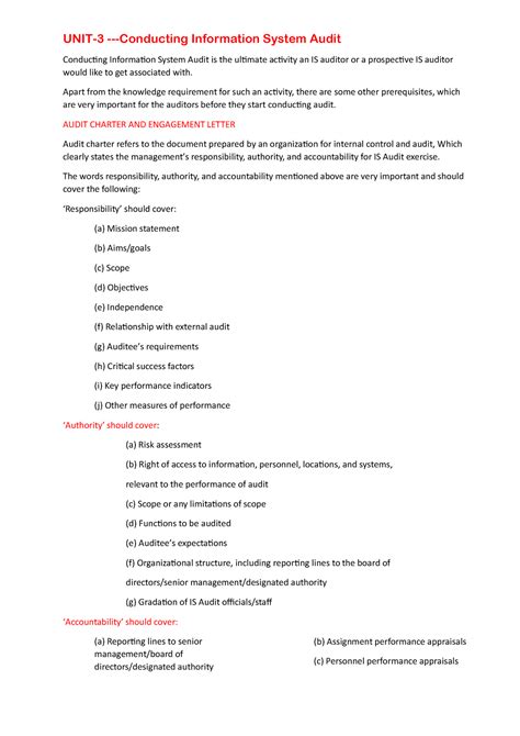 CSAA-UNIT3 Notes - Yffykk - UNIT- 3 -Conducting Information System ...