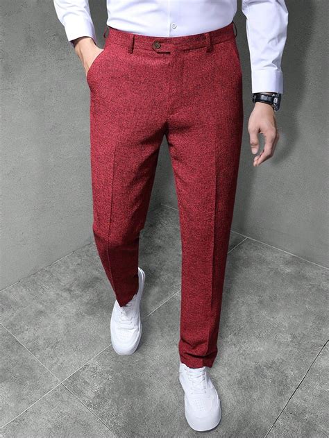 Manfinity Mode Men Slant Pocket Suit Pants | Mens outfits, Pants outfit ...
