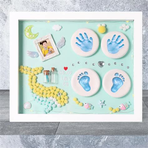 Cherished Baby Impression Photo Frames: Capture Tiny Prints Forever