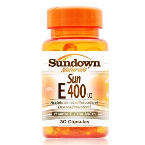 Vitamina E 1000 UI (30 caps) Sundown Clean Nutrition - Meu Mundo Fit