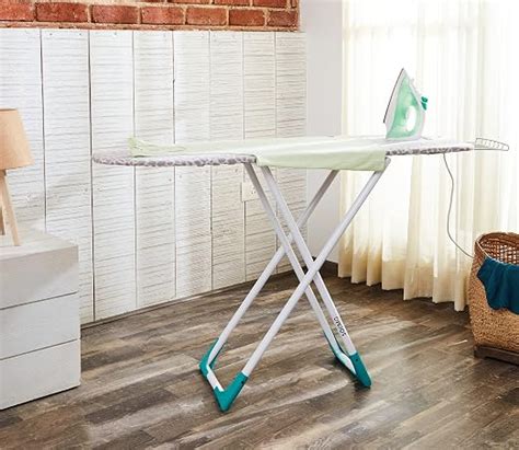 Amazon Brand - Solimo Wooden Ironing Board/Table with Iron Holder ...