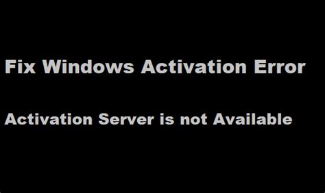 Image result for Windows Server Activation Error