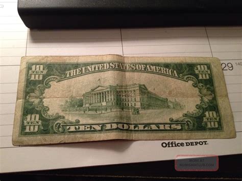 $10 Bill 1934 Silver Certificate