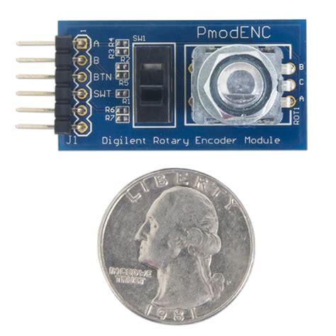 Pmod ENC: Rotary Encoder at MG Super Labs India