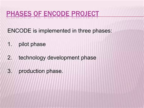 Image result for Encode Project Summary