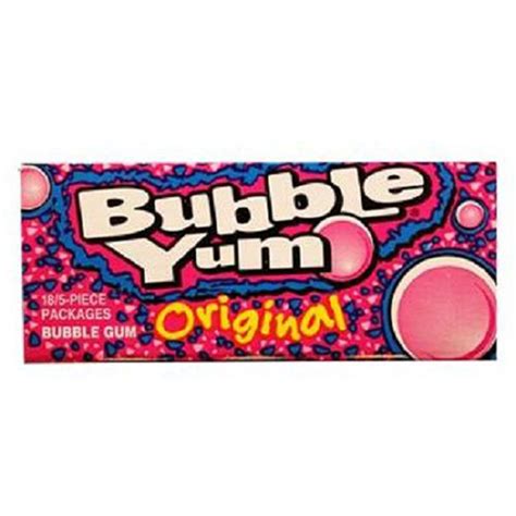 HERSHEY'S Bubble Yum Bubble Gum Original - 18-5 Piece Packages [90 ...