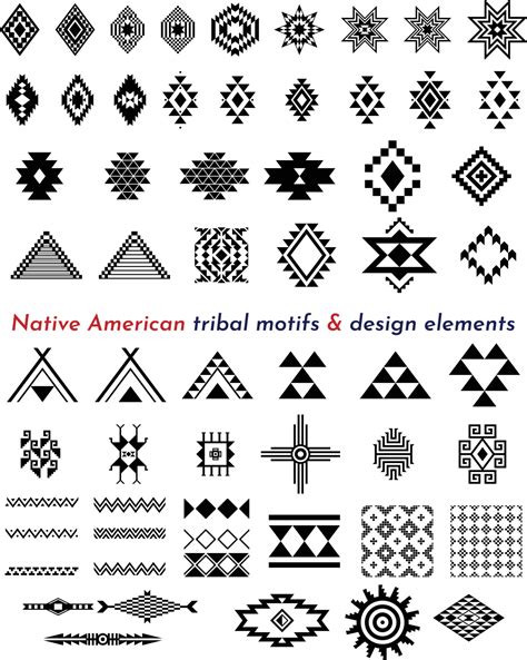 native american tribal motifs and design elements 22921148 Vector Art ...