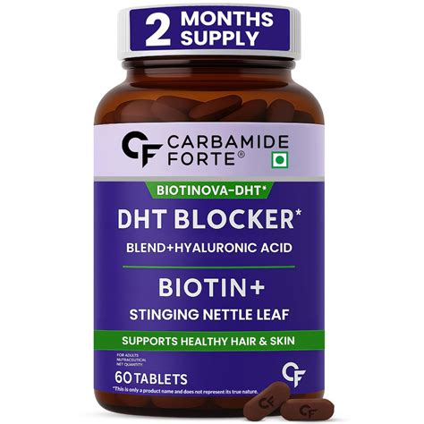 DHT Blocker with Biotin Tablets | Hair Growth Supplement for Men & Wom ...