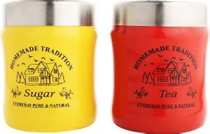 Coco Kitchen Steel Tea Coffee & Sugar Container - 750 ml Price in India ...