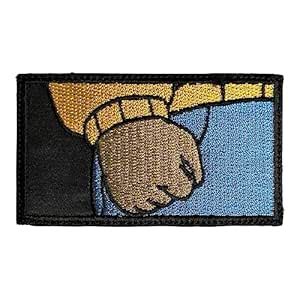 Arthur's Fist Meme Patch Black Background - Funny Tactical Military ...