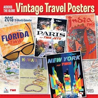 Buy Across the Globe Vintage Travel Posters 2015 Wall Book Online at ...