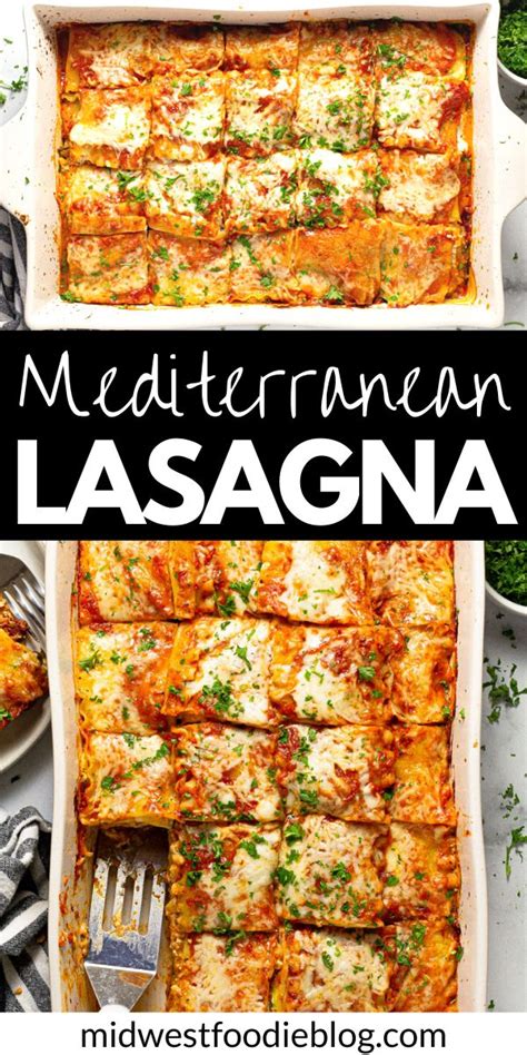 mediterranean diet lasagna