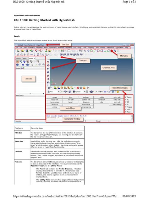 Image result for HyperMesh User Interface