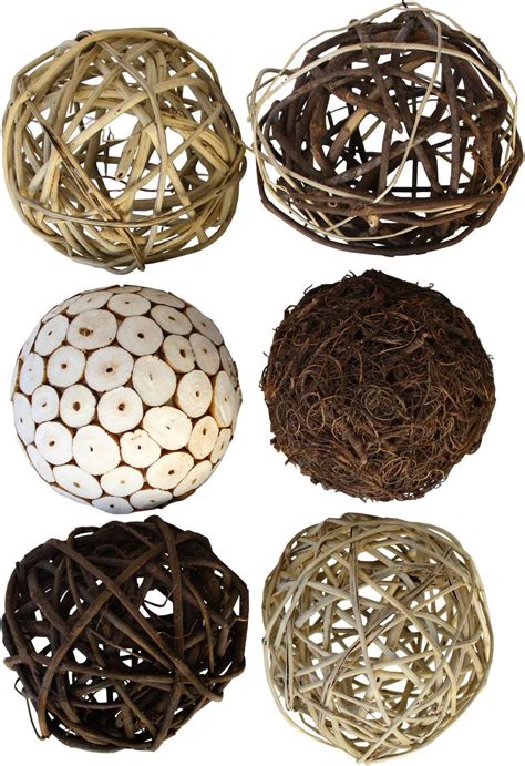 Amazon.com: Kesywale Set of 6 Decorative Balls for Centerpiece Bowl ...
