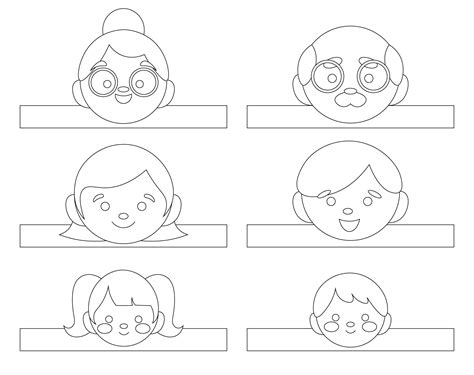 Family Finger Puppets - 10 Free PDF Printables | Printablee