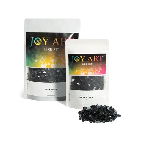 Onyx Black Fire Pit Glass – Joy Art