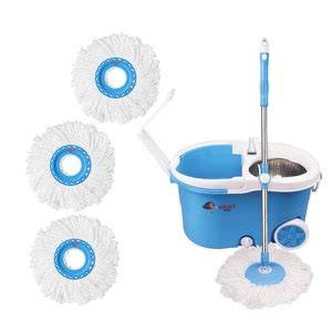 Vault Bharat 360° Spin Mop Bucket with Stainless Steel Wringer | Floor ...