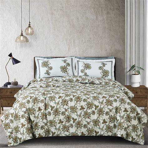 Basel Bedding Collection - Off White/Green – Mason Home by Amarsons ...
