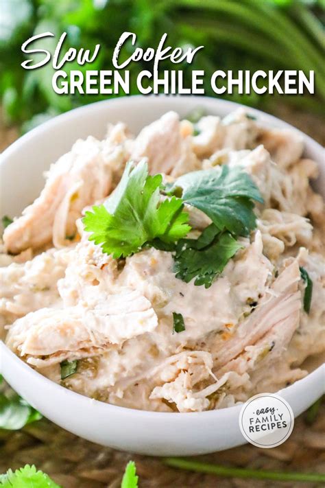 Crockpot Green Chile Chicken · Easy Family Recipes