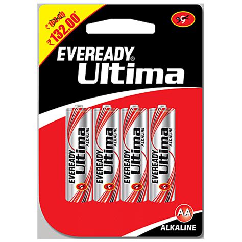 Buy Eveready Battery Alkaline Aa Bp4 Ultima 2115 4 Pcs Online At Best ...