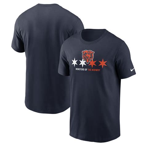 Chicago Bears Nike Chicago Flag Monsters Of The Midway T-Shirt – Clark ...