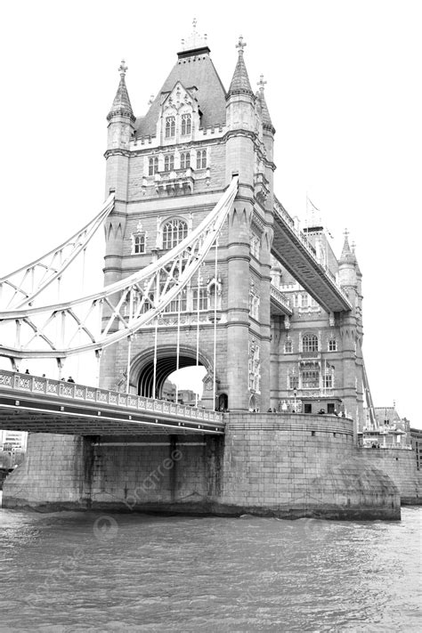 Fondo La Torre De Londres En Un Viejo Puente Inglés Bajo Un Cielo ...