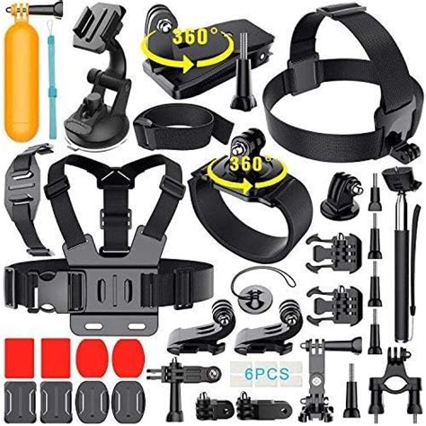 Adofys 42 in 1 Action Camera Accessories Kit Compatible for GoPro, Sony ...