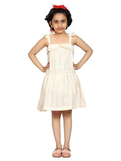 Girl's Bow Strap Frock – Kiddopanti