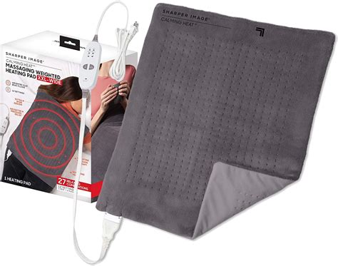 Buy Calming Heat XXL-Wide Massaging Weighted Heating Pad by Sharper ...