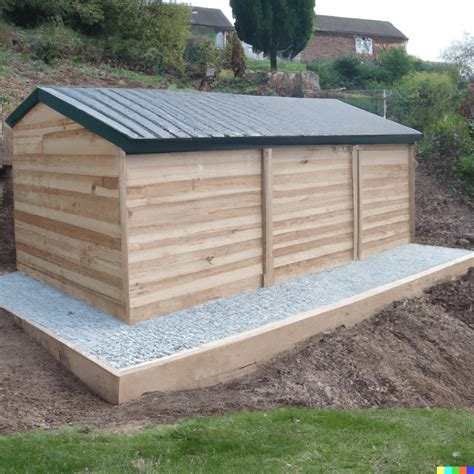 How to build a shed base on uneven ground - Wood Create
