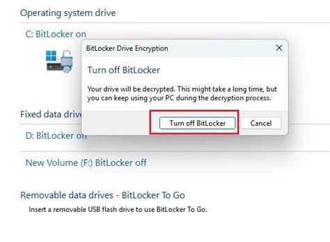 BitLocker Drive Encryption Disable 的图像结果