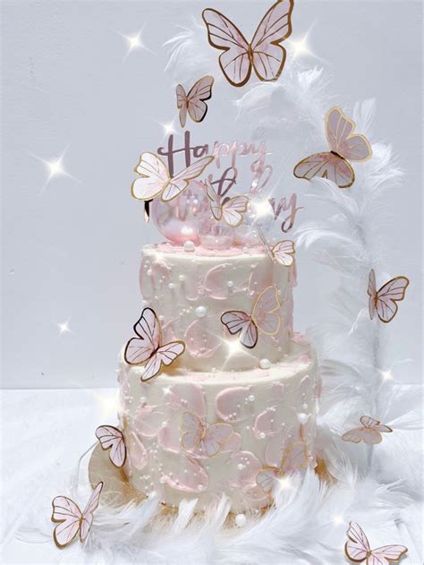 Image result for Exploding Birthday Cake with Butterflies