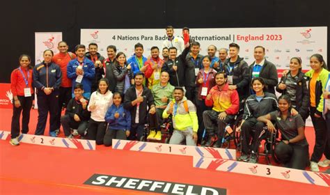 Indian team wins 18 medals at Four Nations Para Badminton International