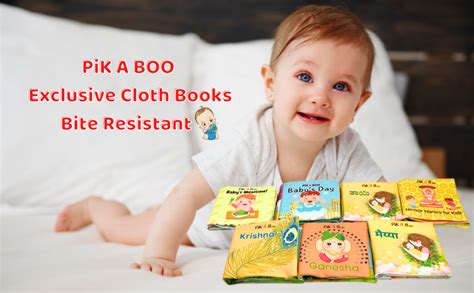 Buy PiK A BOO Baby's Day Sensory Bedtime *15 * 15 cm 4 Page Story Cloth ...