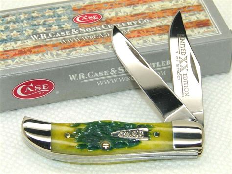 CASE XX USA,2002, 62165 TINY HUNTER KNIFE, LIMITED EDITION GREEN APPLE ...