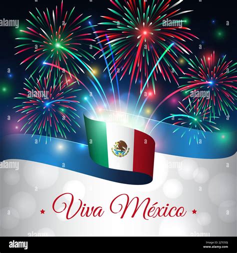 Mexican flag with blue sky Stock Vector Images - Alamy
