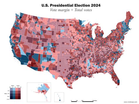 Mapping America's Rightward Shift: The 2024 Presidential Election County by County - Vivid Maps